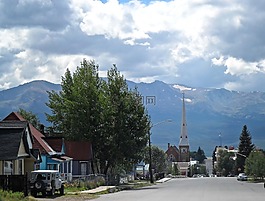 山,街,旅行