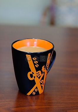 咖啡,杯,办公桌