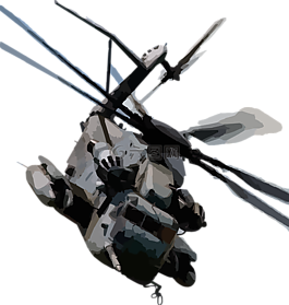 直升機,斬波器,軍事