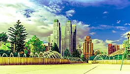 纽约,贾维茨中心,景观