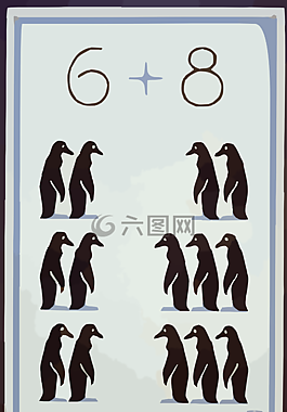 企鵝,動物,算術(shù)