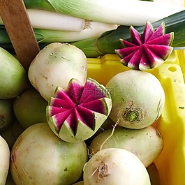 蘿卜,蔬菜,異國情調(diào)的蔬菜