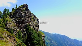山,岩,自然