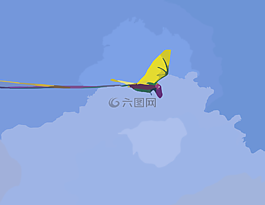 風(fēng)箏,飛,空氣