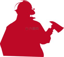 消防員,側(cè)影,救助者