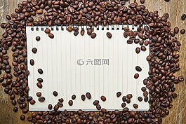 筆記本,咖啡,然