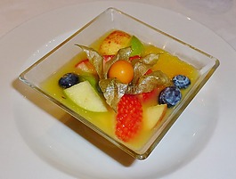 水果沙拉,甜點,食品