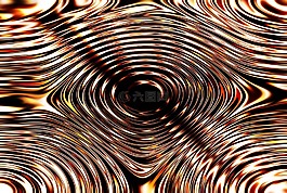 黃金,波圓圈,水