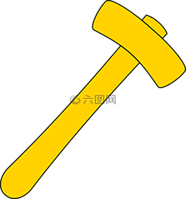 錘,工具,黃色