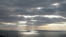 日落,天空,阴沉的天空