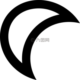 月亮,白,新月