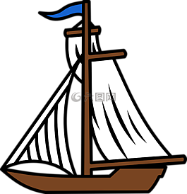 船,帆船,帆