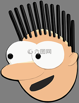 男子,臉,頭
