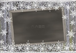 框架,板,雪花