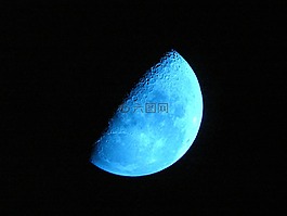 月球,藍(lán)色的月亮,天空