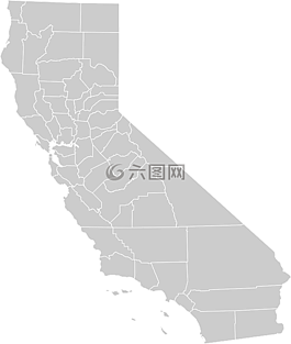 加利福尼亞州,地圖,地理