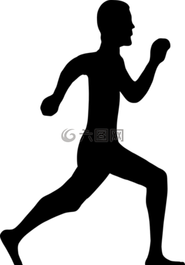 運(yùn)行,男子,側(cè)影