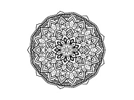 曼陀罗,黑色和白色,zendala