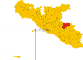 地圖,意大利,區(qū)域