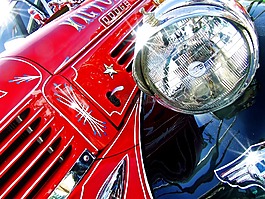 卡車,老式卡車,紅色
