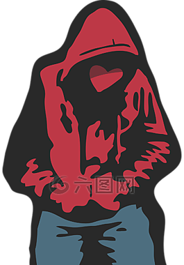 衛(wèi)衣,紅色,牛仔褲