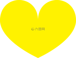 黃色,心,愛