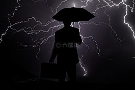 商人,危機,雨