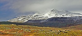 山,雪,冰島