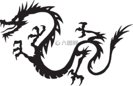 龍,黑,飛行