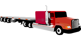 卡車,運輸,多軸