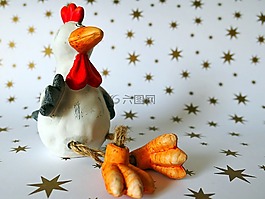 雞,德卡,裝飾