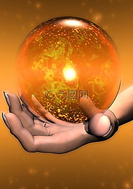 chrystal,球,玻璃
