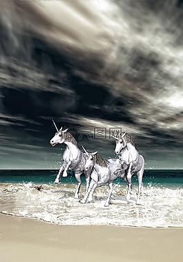 獨角獸,幻想,仙女