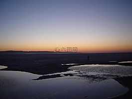 日落,空氣,太陽