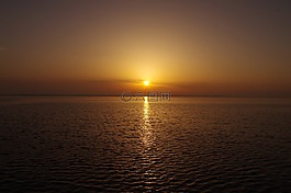 日落,海,abendstimmung