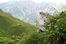 山,徒步旅行,高山