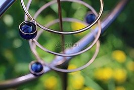 螺旋,花園,藍色