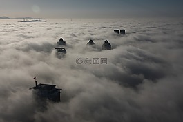 天氣,冬天,霧