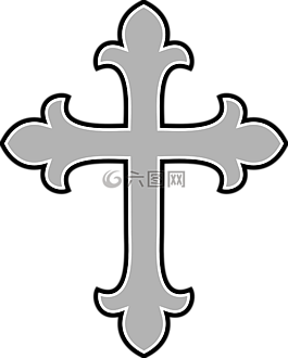 交叉,灰色,基督教