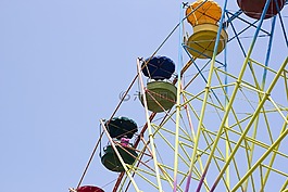 旋轉(zhuǎn)木馬,天空,夏季