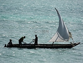 海,船,漁民