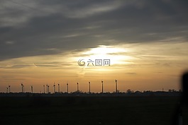 风公园,风能,风力涡轮机