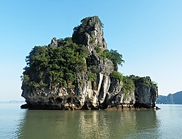 巖石,海,視圖