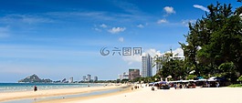 泰國,海灘,云