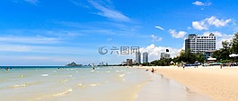 泰國,海灘,云