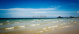 泰國,海灘,云