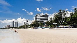 泰國,海灘,云