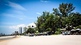 泰國,海灘,云