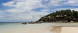 海,兩個(gè),房子