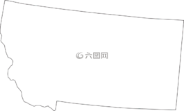 蒙大拿州,地圖,地理